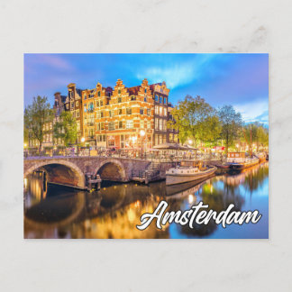 Hello From Beautiful Amsterdam, Netherlands Postcard