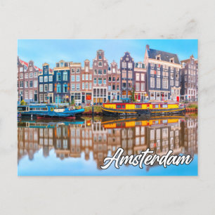 Hello From Beautiful Amsterdam, Netherlands Postcard