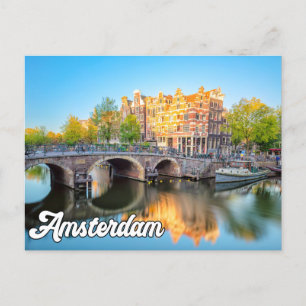 Hello From Beautiful Amsterdam, Netherlands Postcard