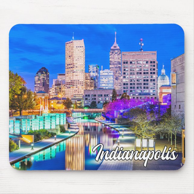 Hello From Beautiful Indianapolis, Indiana, USA Mouse Pad (Front)