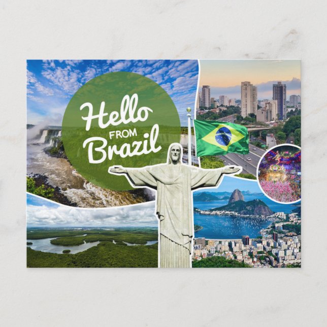 Hello From Brazil Postcard (Front)