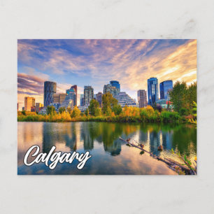 Hello From Calgary, Alberta, Canada Postcard