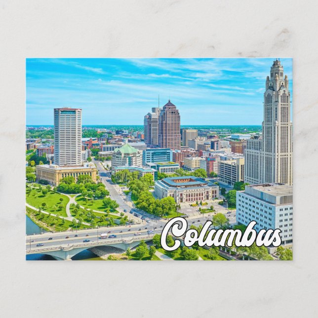 Hello From Columbus, Ohio, United States Postcard (Front)