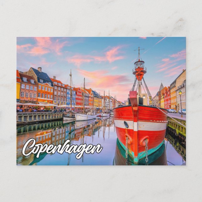 Hello From Copenhagen, Denmark Postcard (Front)