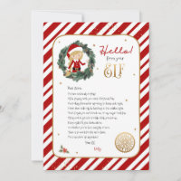 Hello from Elf Welcome Letter Invitation