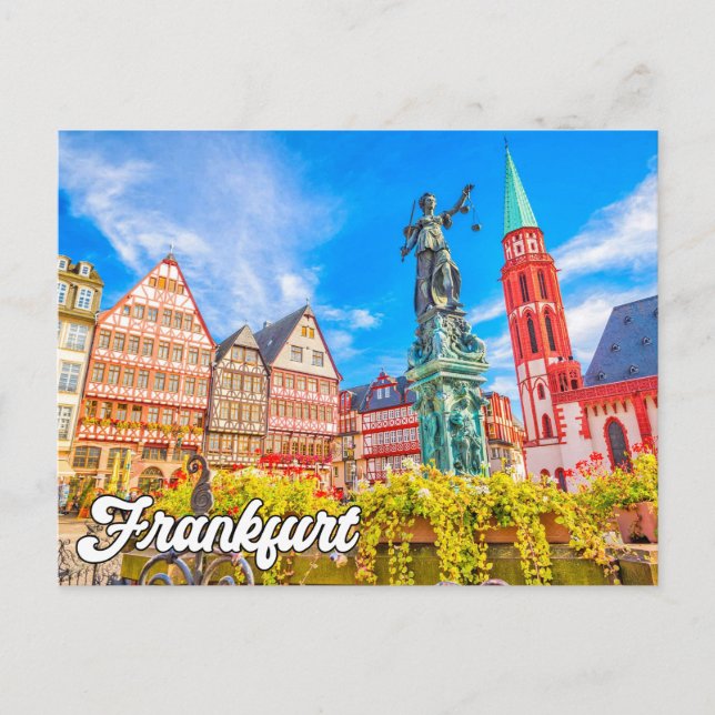Hello From Frankfurt, Germany Postcard (Front)