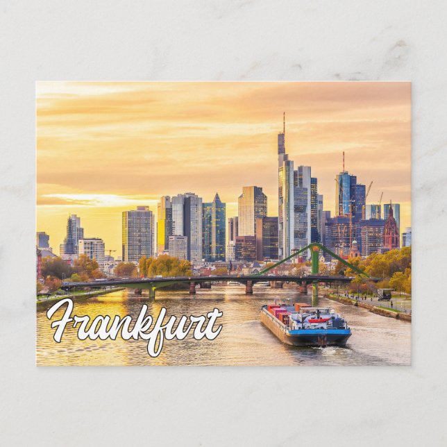 Hello From Frankfurt, Germany Postcard (Front)