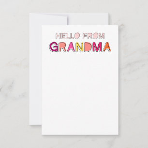Hello from Grandma Notecards