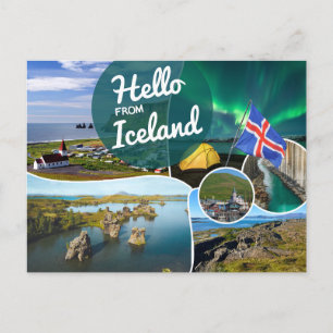 Hello from Iceland Postcard