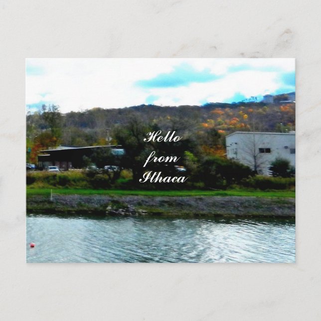 HELLO FROM ITHACA postcard (Front)