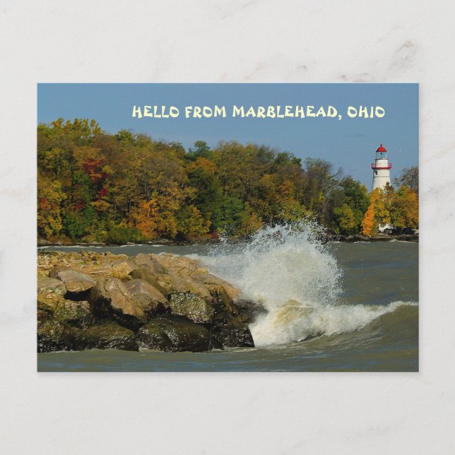 HELLO FROM MARBLEHEAD, OHIO POSTCARD (Front)
