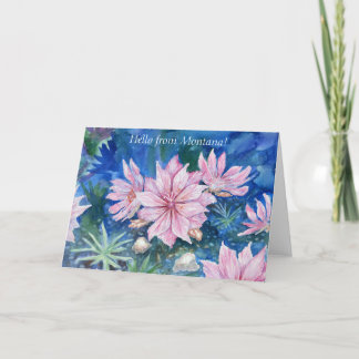 "Hello from Montana" Blank Notecard