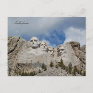 Hello from... Mount Rushmore Postcard