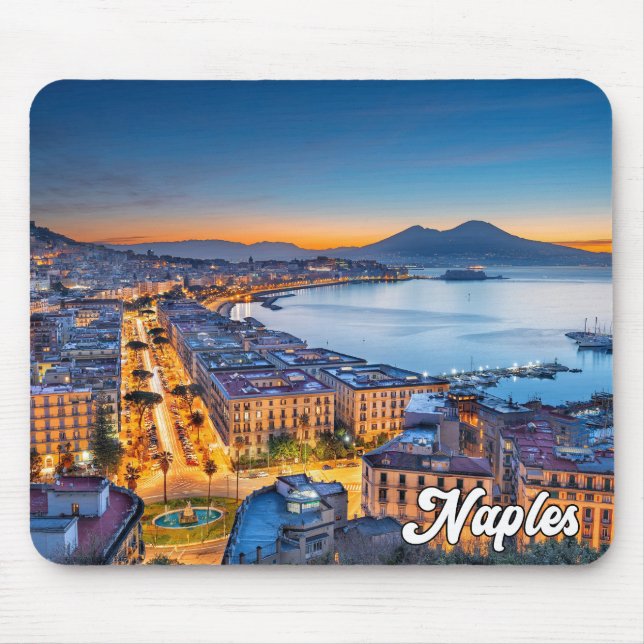 Hello From Naples, Italy Mouse Pad (Front)