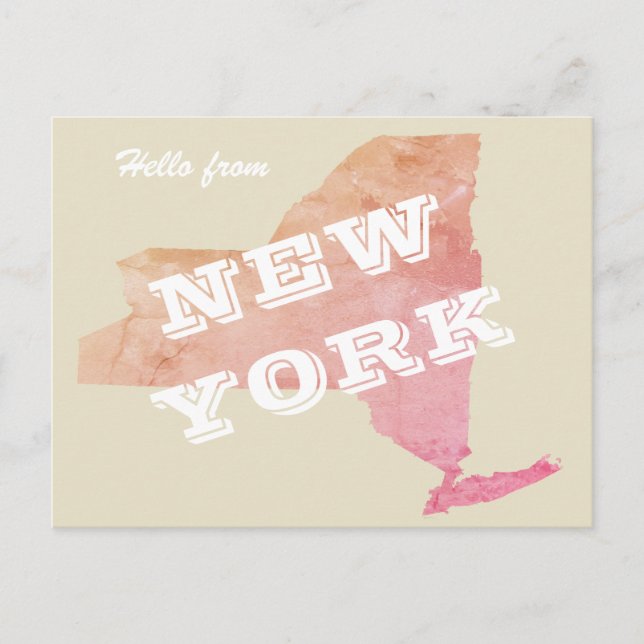 Hello from NEW YORK Postcard (Front)