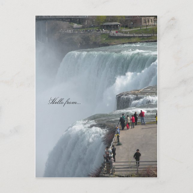 Hello from... Niagara Falls ny canada Postcard (Front)
