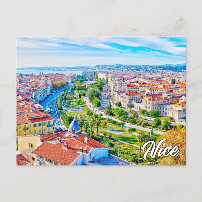 Hello From Nice, France Postcard (Front)