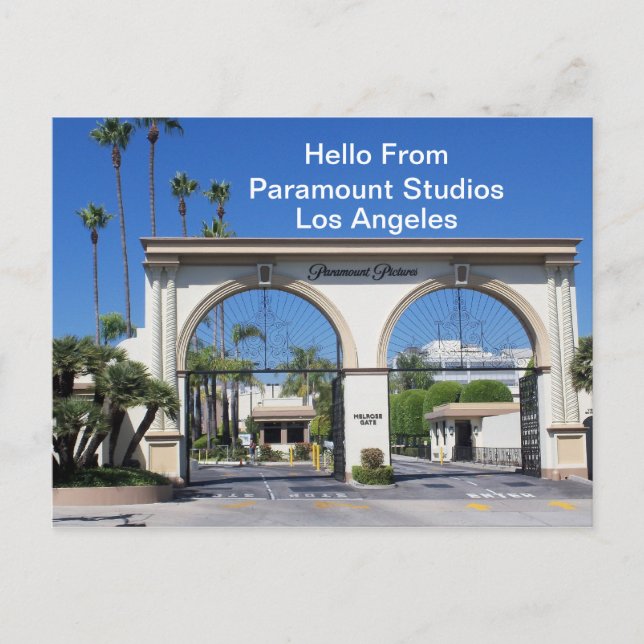 Hello From Paramount Studios    Postcard (Front)