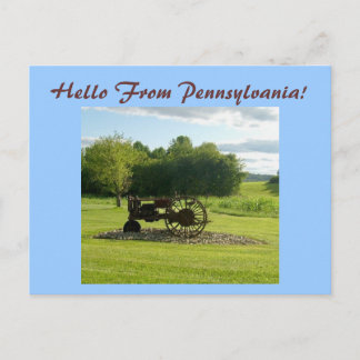 Hello From Pennsylvania! Postcard
