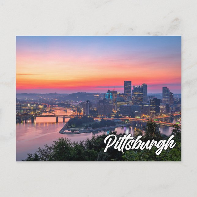 Hello From Pittsburgh, Pennsylvania Postcard (Front)