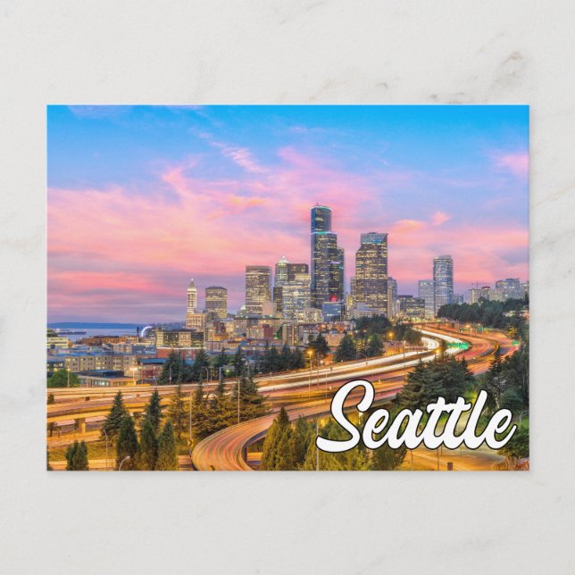 Hello From Seattle, Washington Postcard (Front)