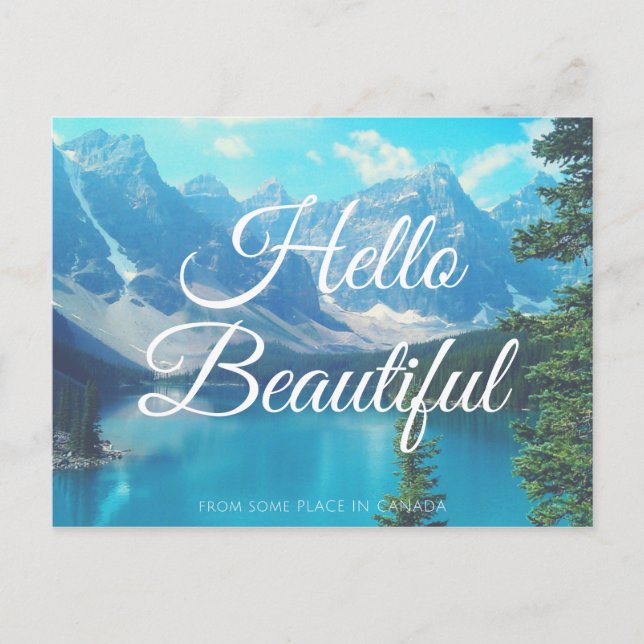 Hello, From Some Place Postcard (Front)