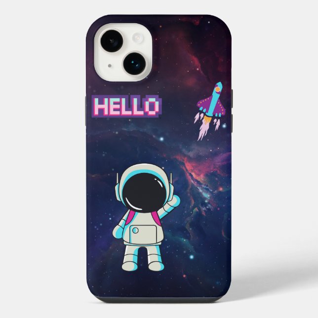 Hello from space. iPhone case (Back)