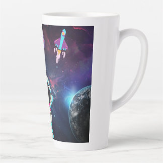 Hello from space. latte mug
