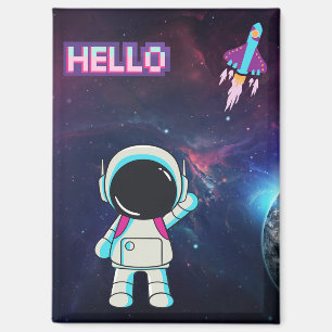 Hello from space, magnet