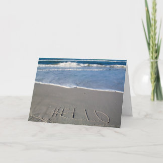 Hello From The Beach Card