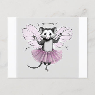 Hello from the Fairy Godmother Possum Postcard