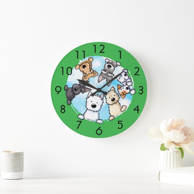 Hello From The Happy Side Large Clock (Home)
