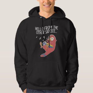 Hello From The Other Side Parrots Bird Scarlet Mac Hoodie