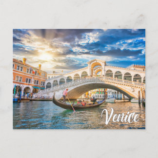 Hello From Venice, Italy Postcard