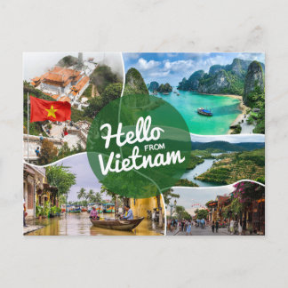 Hello from Vietnam Postcard