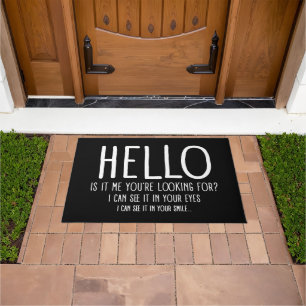 Hello funny doormat