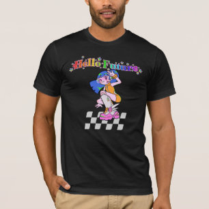 Hello Future Y2K Anime Girl T-Shirt