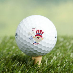 Hello Gnome Red White & Blue - Callaway Supersoft Golf Balls
