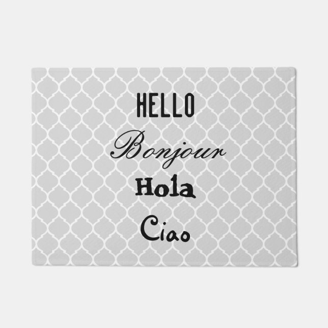 Hello Goodbye Language Doormat (Front)