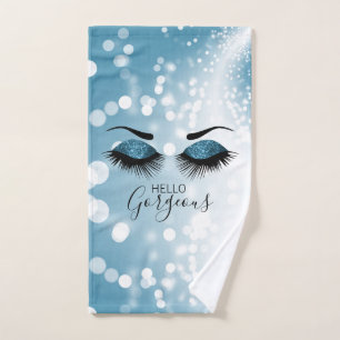 Hello Gorgeous Blue Eyes Bath Towel Set