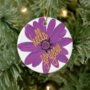 Hello Gorgeous Ceramic Tree Decoration