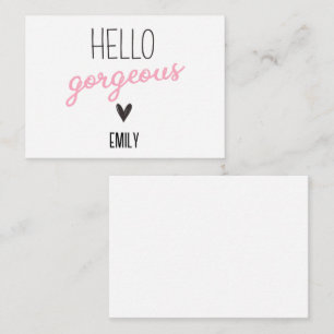 Hello Gorgeous Cute  Card
