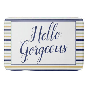 Hello Gorgeous Large Bath Mat