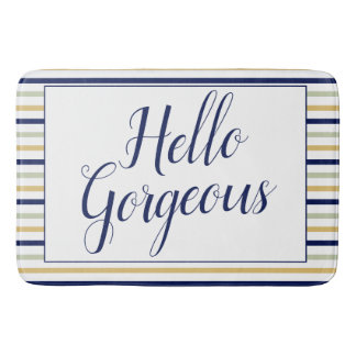 Hello Gorgeous Large Bath Mat