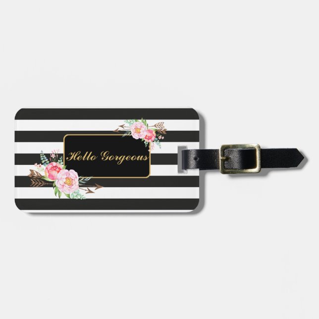 Hello Gorgeous Luggage Tag (Front Horizontal)