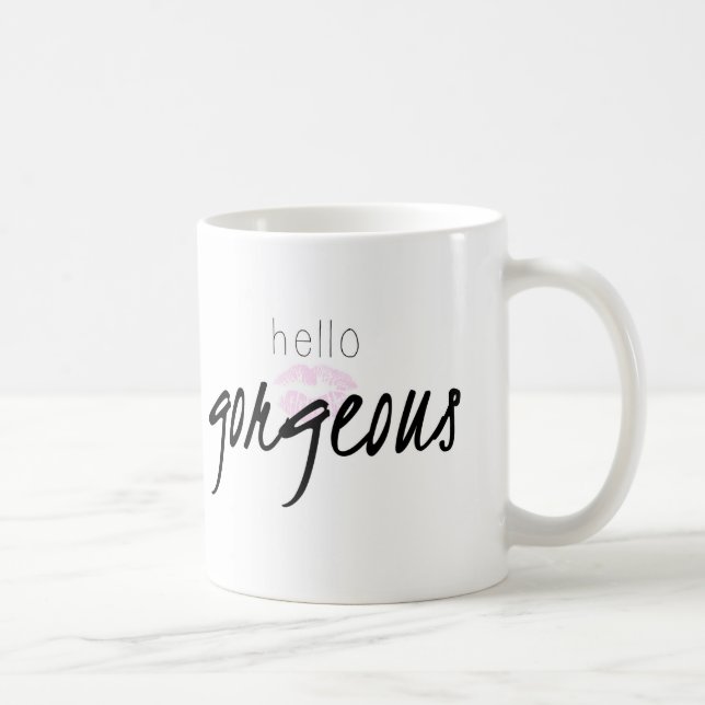 Hello Gorgeous mug (Right)