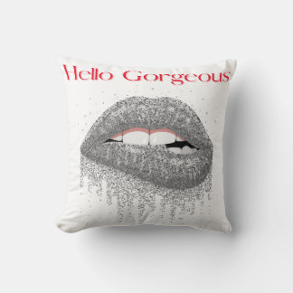 Hello Gorgeous Throw Pillow