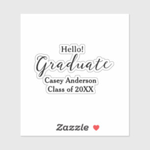 Hello graduate class of 20XX name congrats stylish