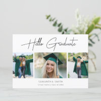 Hello Graduate Modern Calligraphy 3 Photo Grad
