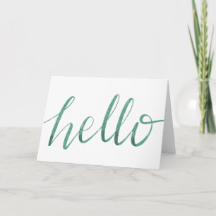 hello greeting card
